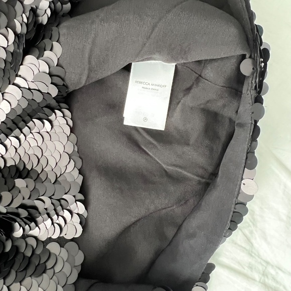 NWT Rebecca Minkoff Becky Sequin Mini Dress Black Size S - Picture 9 of 13